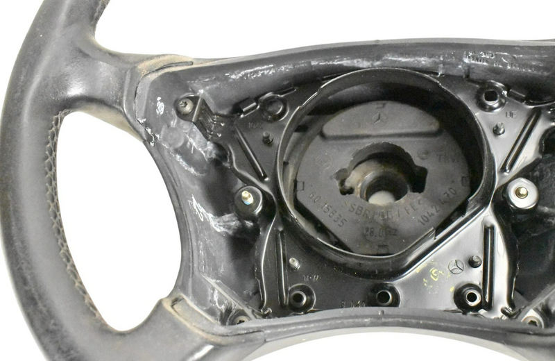 Load image into Gallery viewer, 00-06 Mercedes CL500 CL600 W215 Driver Steering Wheel Woodgrain Trim Oem
