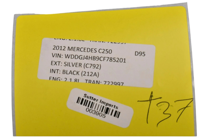 Load image into Gallery viewer, 12-14 Mercedes W204 C250 Coupe Rear Right Passenger Side Quarter Panel Trim Oem
