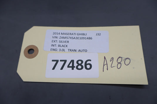 14-17 Maserati Ghibli Ignition Engine Start Stop Switch Control 670013537 Oem