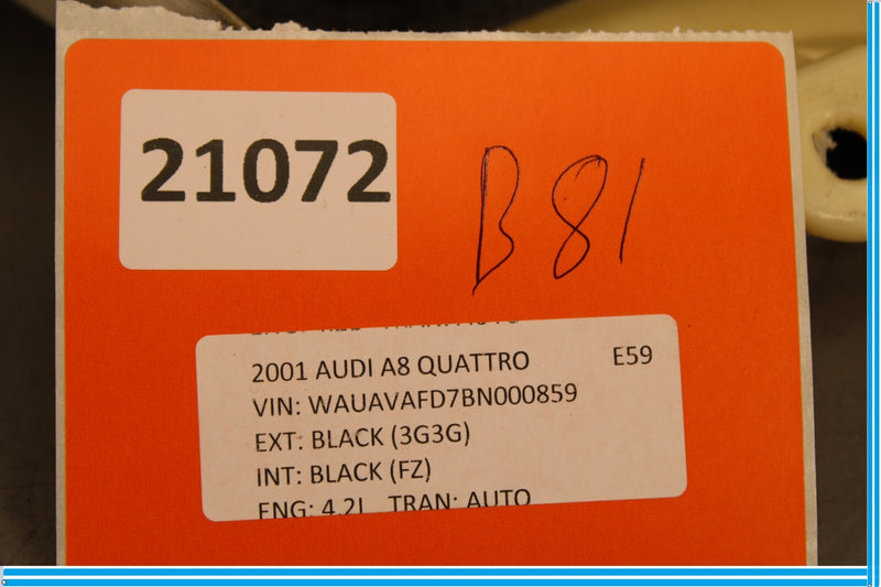 Load image into Gallery viewer, 11-18 Audi A8 Quattro Left Driver Side Quarter D Pillar Trim Panel Cover Oem
