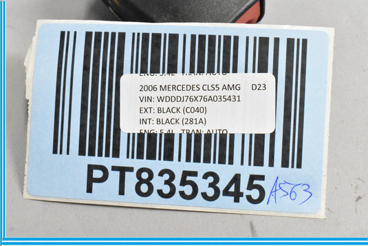 06-11 Mercedes CLS550 CLS55 AMG W219 Rear Left Seat Belt Buckle Latch Lock Oem