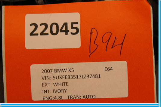 07-13 BMW X5 E70 Rear Right Side Side Audio Sound Speaker Mount D Pillar Oem