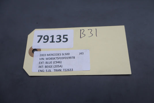 03-12 Mercedes R230 SL500 SL55 AMG Rear Right Suspension Height Level Sensor Oem
