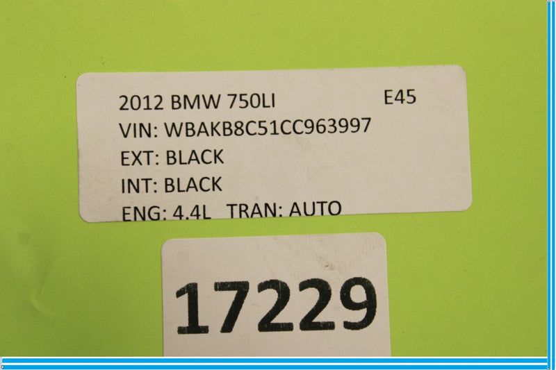 Load image into Gallery viewer, 09-15 BMW 750i 750Li Front Right Passenger Side Seat Back Cover Panel Oem
