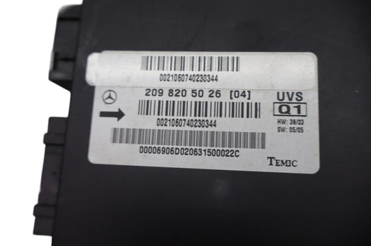 03-09 Mercedes CLK320 CLK500 W209 Convertible Top Roof Control Module ECU Oem