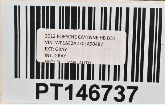 11-18 Porsche Cayenne 958 Rear Right Passenger Side Top Upper Seat Cushion Oem