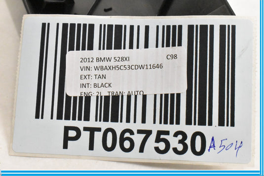 11-16 BMW 528i 535i 550i F10 Front Left Seat Upper Rail Trim Panel Cover Oem