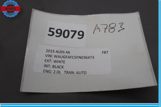 11-18 Audi A6 Quattro Dash Key Ignition Switch Control Relay Module Oem