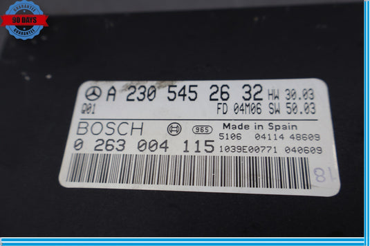 03-06 Mercedes R230 SL500 Park Parking Assist Control Module A2305452632 Oem