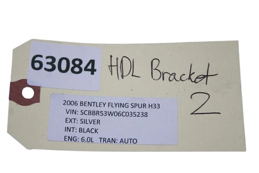 03-12 Bentley Continental GT Right Passenger Side Headlight Support Bracket Oem