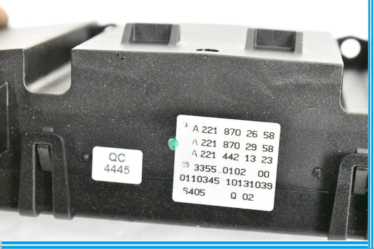 07-13 Mercedes W221 S550 CL550 S63 AMG A/C AC Heater Climate Control Switch OEM