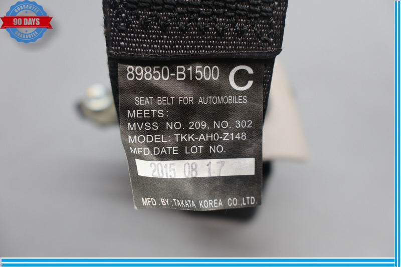 Load image into Gallery viewer, 15-18 Hyundai Genesis Rear Center Seat Belt Seatbelt Dual Buckle 89850B1500 Oem
