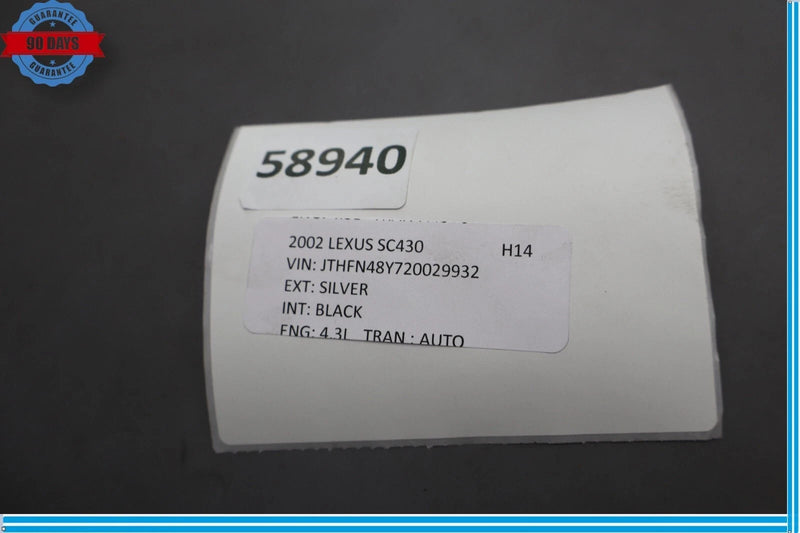 Load image into Gallery viewer, 02-10 Lexus SC430 Front Left Driver Side Door Window Glass Panel 6810224230 OEM
