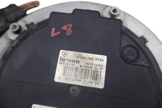 08-18 Mercedes W212 E350 E400 C300 Engine Radiator Cooling Fan Motor Oem