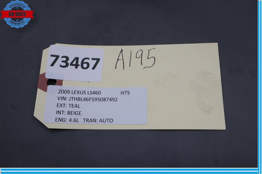 07-09 Lexus LS460 LS460L Rear Trunk Boot Fuse Box Fusebox Relay Junction Oem