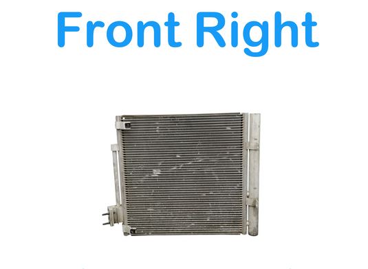 12-20 Tesla Model S Front Right Side Engine A/C Radiator Air Condenser Oem