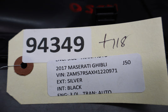 14-22 Maserati Ghibli M157 Front Right Side Seat Switch Cover Trim Black Oem