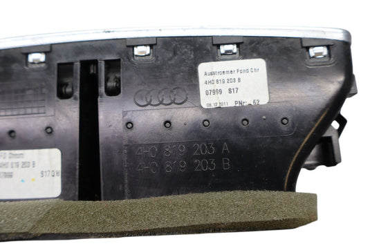 11-18 Audi A8 Quattro Rear Center Console HVAC A/C Ac Heater Air Vent Oem