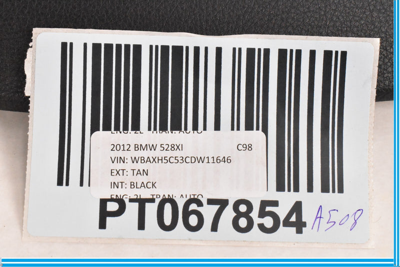 Load image into Gallery viewer, 11-16 BMW 528i 535i 550i F10 Front Left Upper Back Rest Pocket Cover Trim Oem
