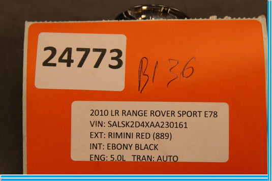 10-11 Land Rover Range Rover Sport Engine Start Switch Button Oem