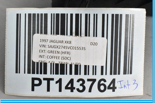97-02 Jaguar XK8 XKR X100 Air Cleaner Filter Box W/ Sensor Oem