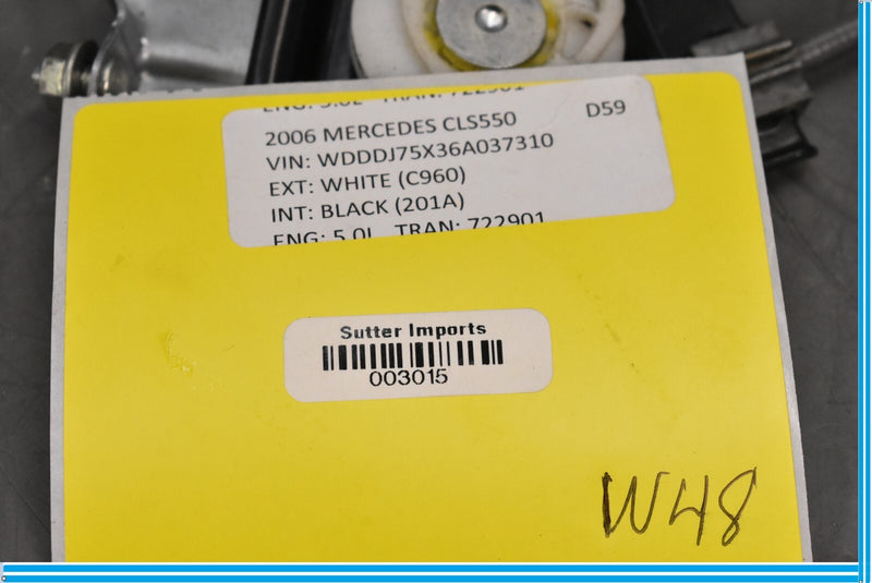 Load image into Gallery viewer, 06-11 Mercedes CLS550 W219 Rear Right Side Door Window Regulator w/o Motor Oem
