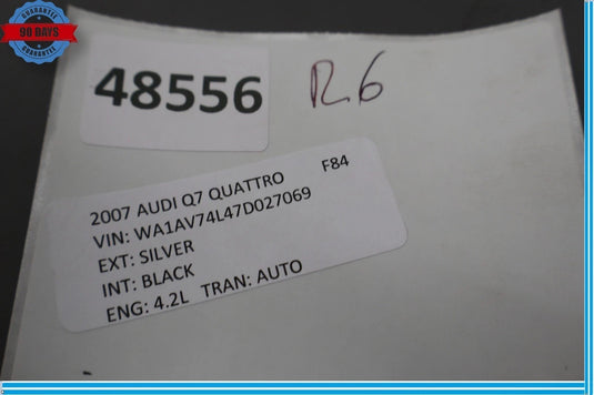 07-10 Audi Q7 4.2L Front Right Passenger Side Seatbelt Seat Belt Retractor OEM