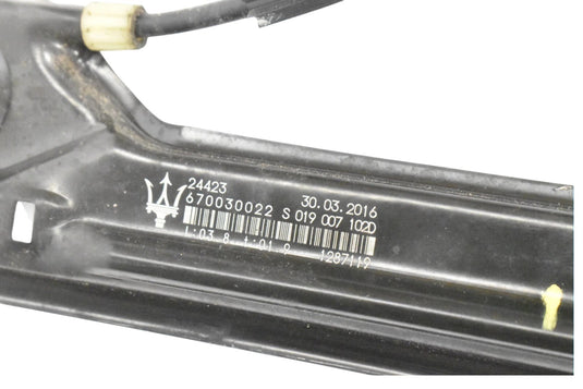 14-22 Maserati Ghibli Rear Right Passenger Side Door Window Regulator Motor Oem