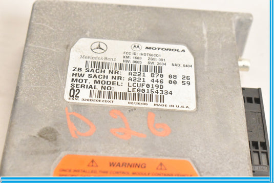 05-07 Mercedes W209 CLK55 AMG Multifunction Control Module Unit A2218700826 Oem