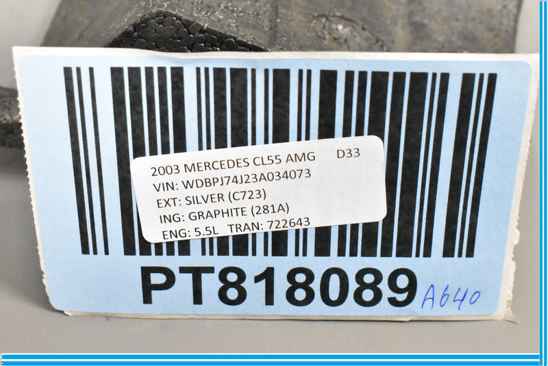Load image into Gallery viewer, 00-06 Mercedes CL500 CL600 W215 Front Left Bumper Reinforcement Foam Piece Oem
