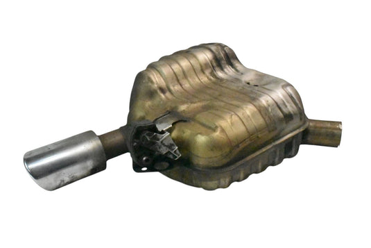 12-17 Audi A6 C7 V6 Rear Left Driver Side Exhaust Muffler w/ Tip 4G0253611 OEM