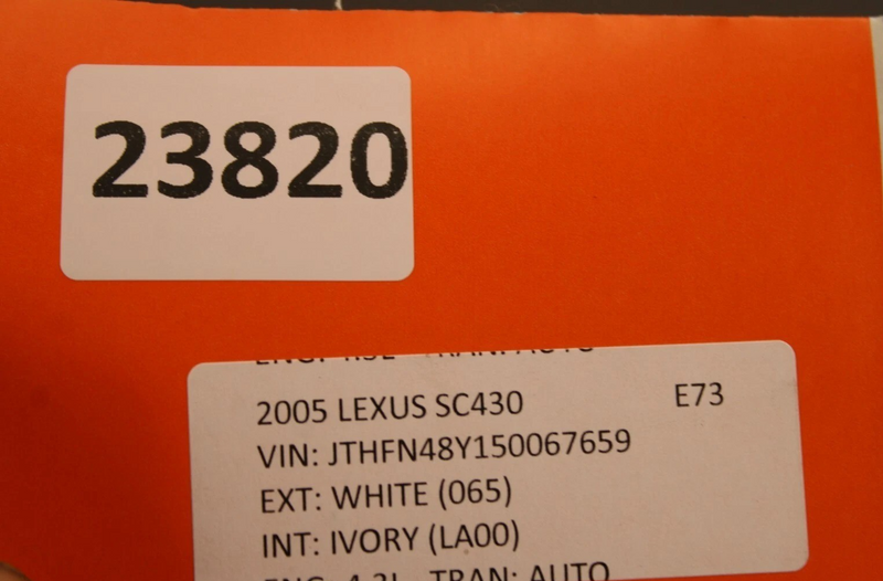 Load image into Gallery viewer, 02-05 Lexus SC430 Front Right Passenger Side Upper Seat Cushion 7107324360 Oem
