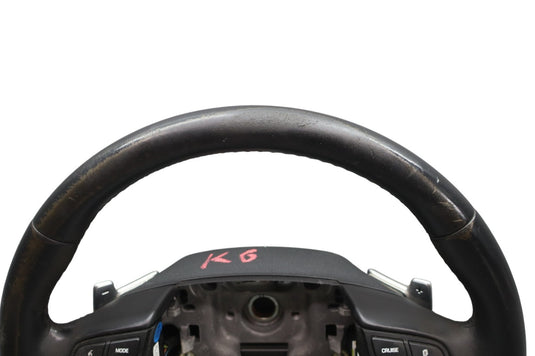 15-20 Hyundai Genesis Front Left Driver Side Steering Wheel Black W/ Paddle Oem