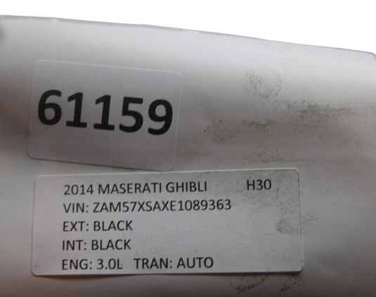 14-21 Maserati Ghibli M156 S Q4 Front Engine Motor Subframe 670006613 OEM