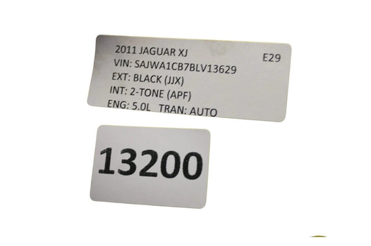 10-15 Jaguar XJ XJR Front Bumper Cover Shell Panel Assembly C2D5386XXX Black OEM