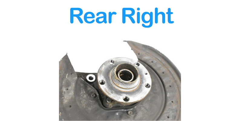 Load image into Gallery viewer, 03-12 Bentley Continental Rear Right Passenger Spindle Knuckle Hub 3D0615612 Oem
