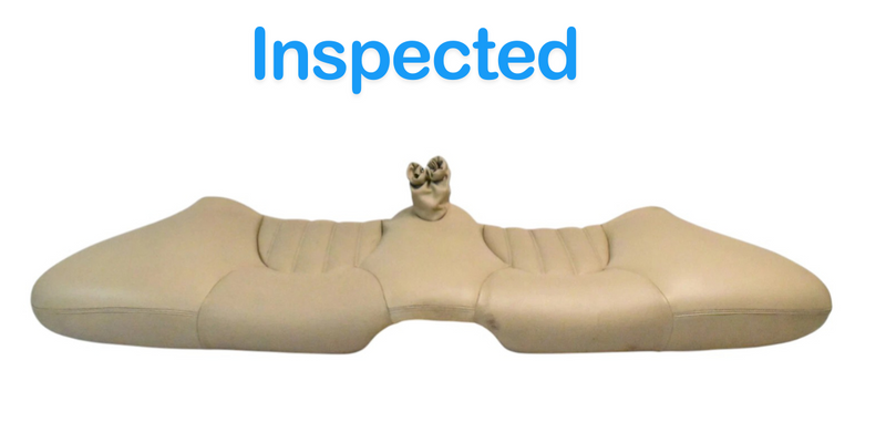 Load image into Gallery viewer, 97-99 Jaguar X100 XK8 Convertible Rear Lower Seat Cushion Beige GJA5339AA OEM

