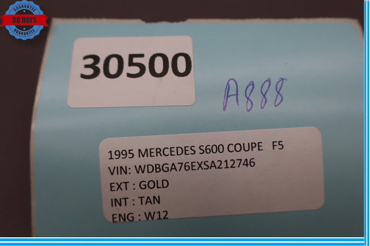 92-99 Mercedes W140 S600 Coupe Window Regulator Control Switch Button Oem
