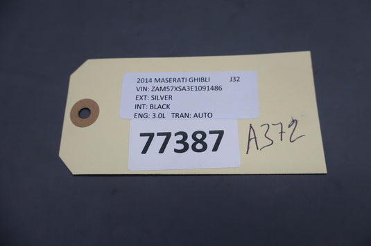 14-17 Maserati Ghibli Rear Left Driver Side Seatbelt Seat Belt Retractor Oem