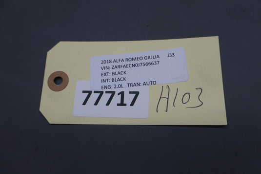 17-22 Alfa Romeo Giulia Center Air Dash AC A/C Heater Vent Black 1561382370 Oem