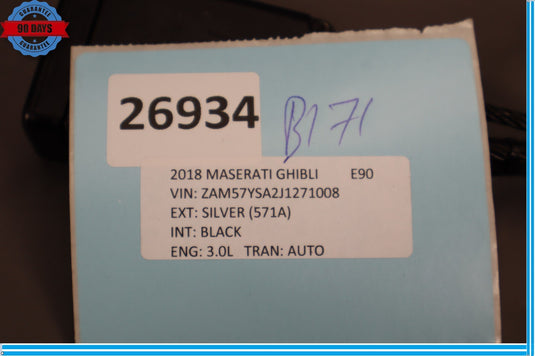 14-21 Maserati Ghibli Front Right Passenger Side Seatbelt Seat Belt Buckle Oem