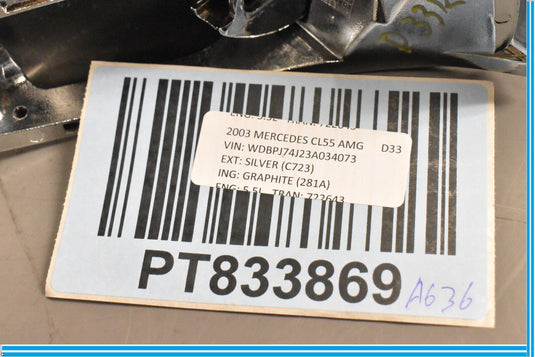 00-06 Mercedes CL500 CL55 AMG W215 Front Right Seat Upper Belt Trim Oem