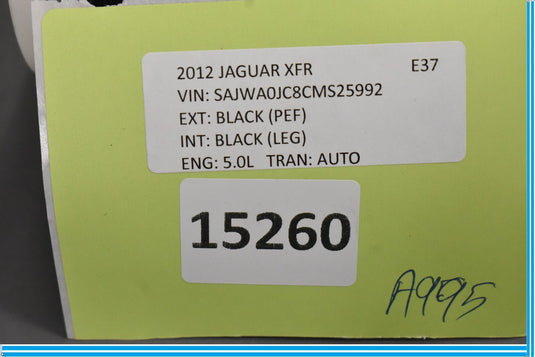 09-15 Jaguar XF XFR Rear Left Driver Side Seat Belt Seatbelt Retractor Oem