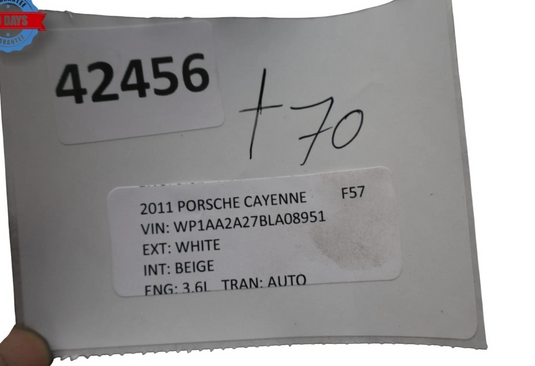 11-14 Porsche Cayenne Front Right Passenger Side Upper Bumper Cover Bracket Oem