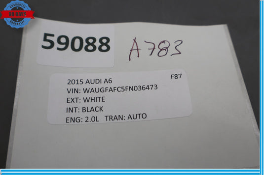 12-18 Audi A6 Quattro Front Left Driver Side A Pillar Cover Panel Trim Oem