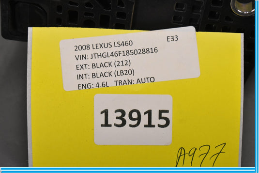 07-12 Lexus LS460 Gas Acceleration Pedal Accelerator Sensor Oem