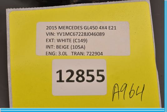 12-19 Mercedes GL450 X166 TPMS Tire Pressure Monitor System Sensor Oem