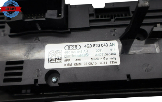 12-15 Audi A6 Dash Ac Heater Climate Temperature Control Switch Unit Oem