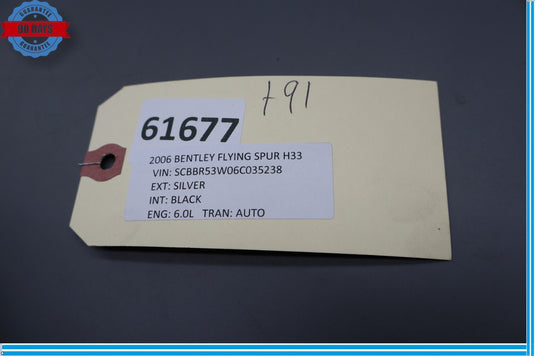 06-12 Bentley Continental Flying Spur Left Driver Side B Pillar Cover Trim Oem