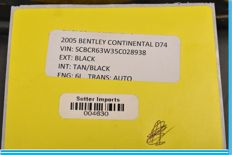 Load image into Gallery viewer, 05-07 Bentley Continental Flying Spur Rear Undertray Splash Lining Shield Oem
